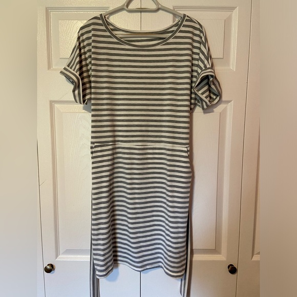 Grey Striped Dress - Picture 1 of 3